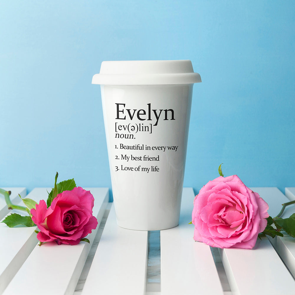 Personalized Travel Mugs - Personalized Definition Ceramic Eco Cup 