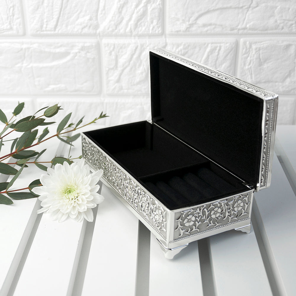 Personalized Trinket Boxes - Personalized Silver Trinket Box 