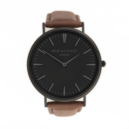 Mr Beaumont Men's Personalized Watch In Brown