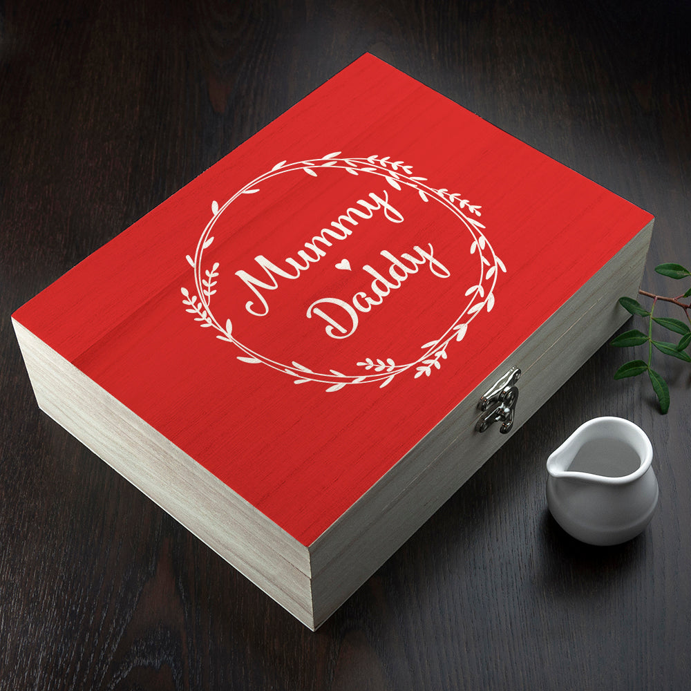 Personalised Romantic Wreath Tea Box - Lovesakes