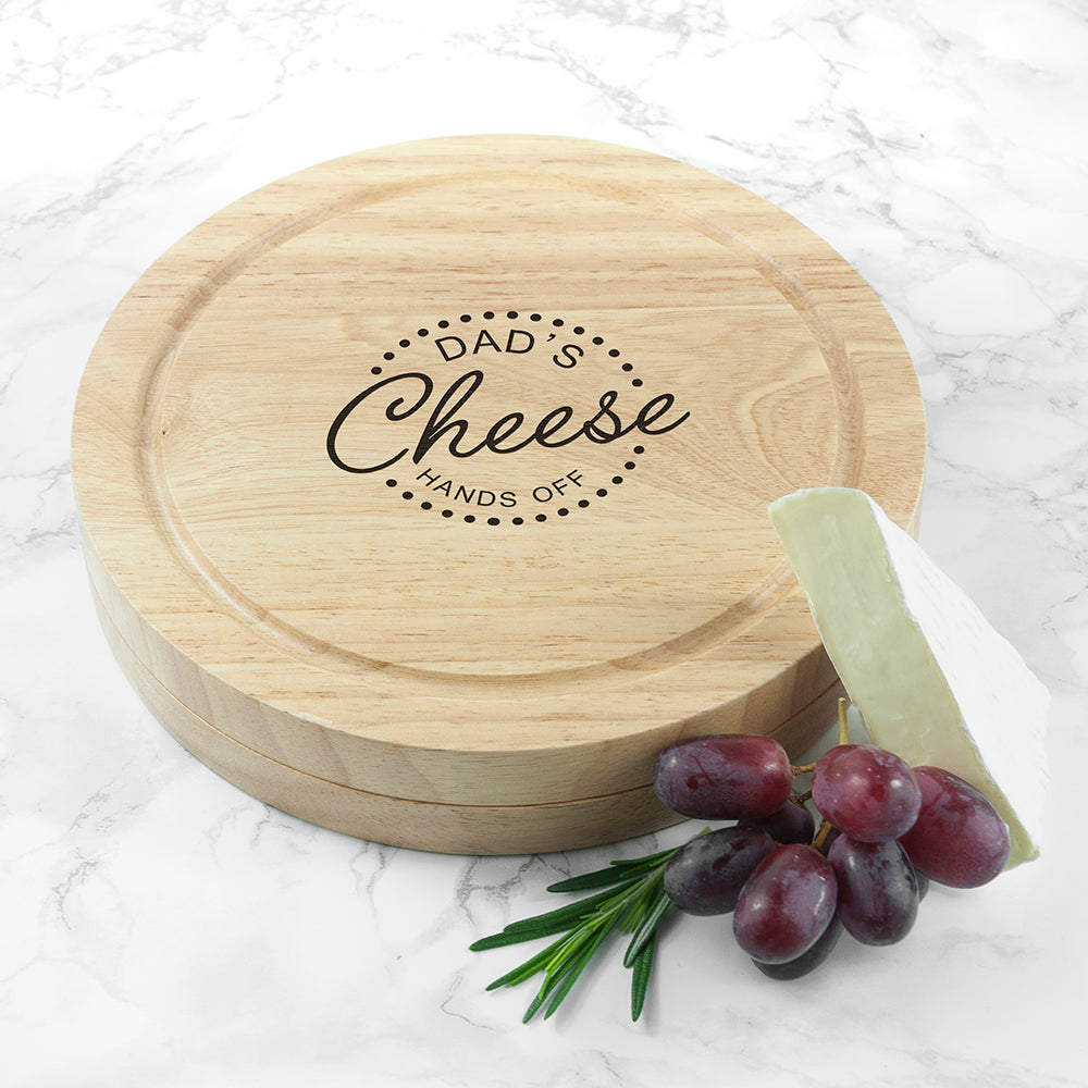 Personalized 'Hands Off' Cheese Board Set - GiftsofaKind