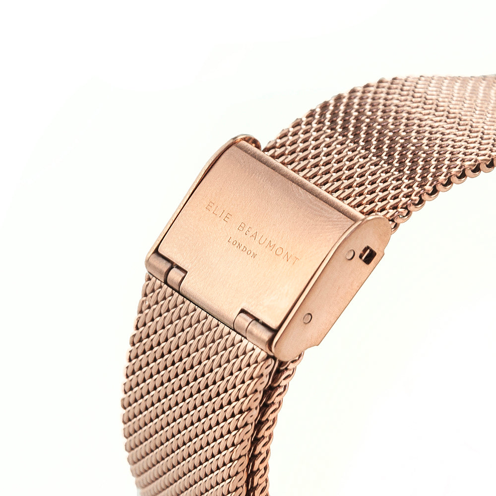 Personalized Ladies' Watches - Ladies Metallic Personalized Watch in Rose Gold 