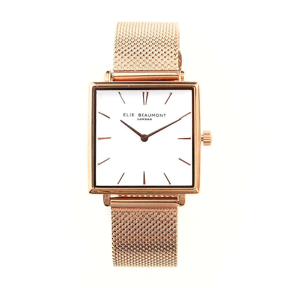 Personalized Ladies' Watches - Ladies Metallic Personalized Watch in Rose Gold 