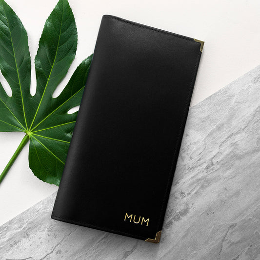 Personalized Luxury Leather Travel Wallet