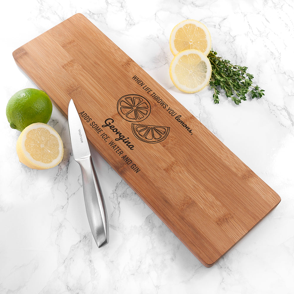 Personalized Serving Boards - Personalized Life Gives You Lemons Board 