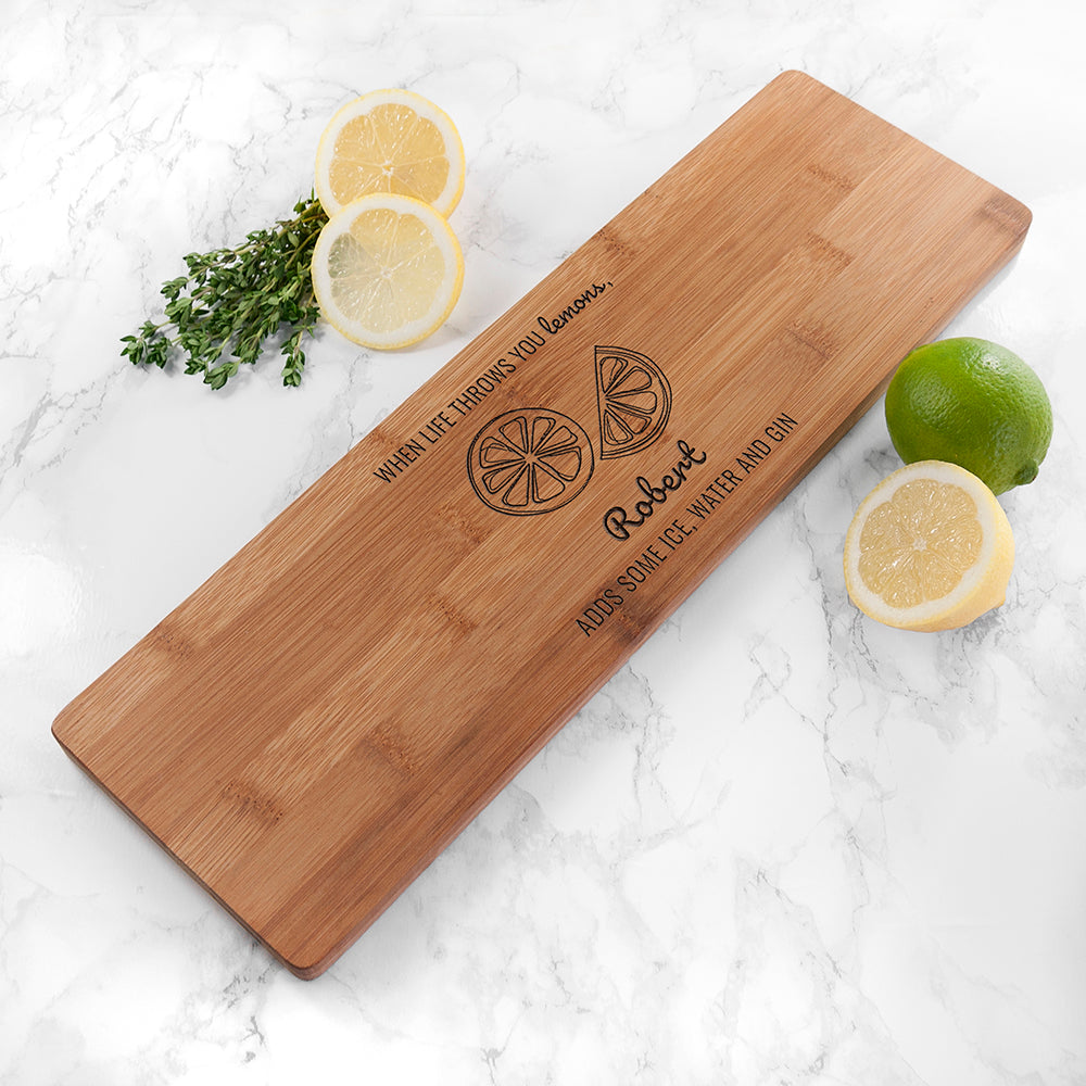 Personalized Serving Boards - Personalized Life Gives You Lemons Board 