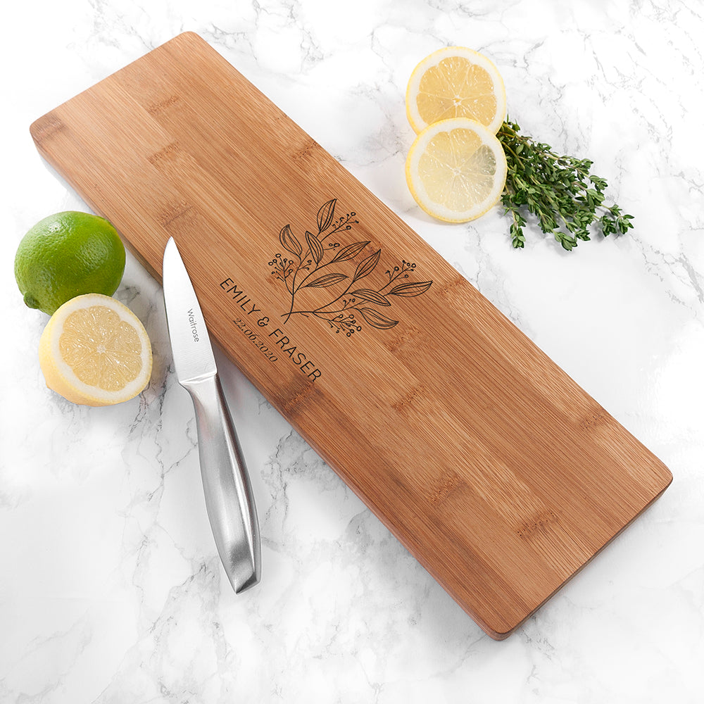 Personalized Serving Boards - Personalized Happy Couple Serving Board 