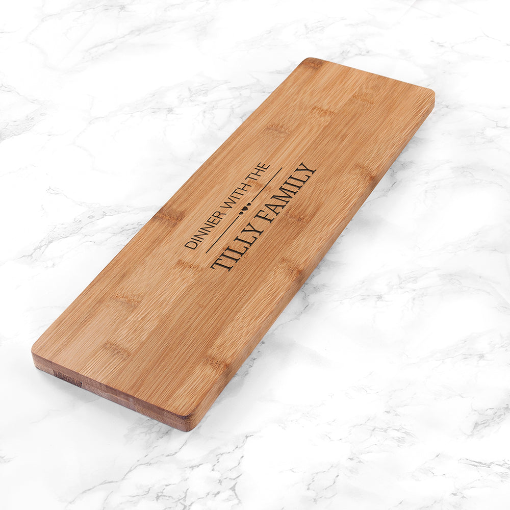 Personalized Serving Boards - Personalized Family Dinner Serving Board 