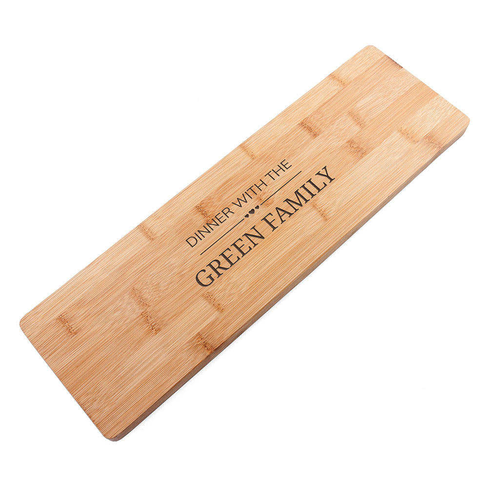Personalized Serving Boards - Personalized Family Dinner Serving Board 