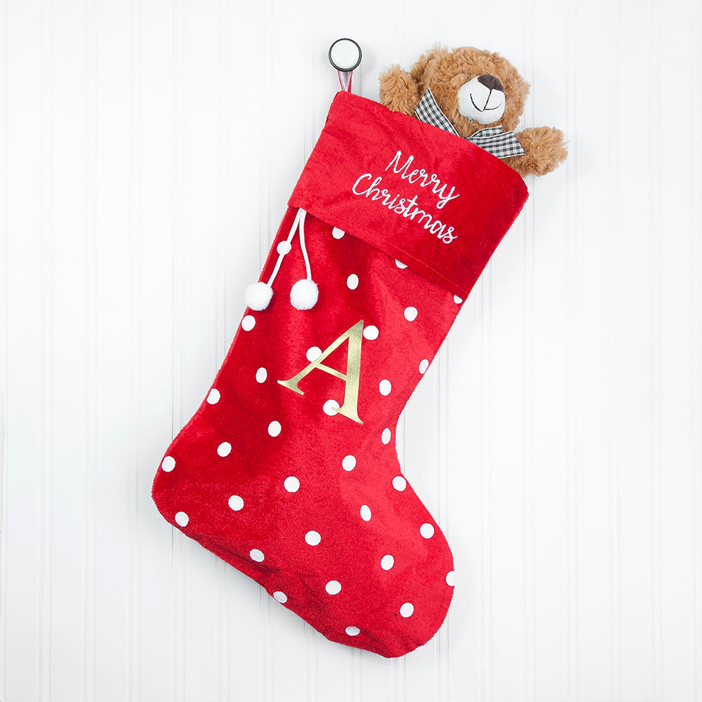 Personalised Polka Dot Christmas Stocking - Lovesakes