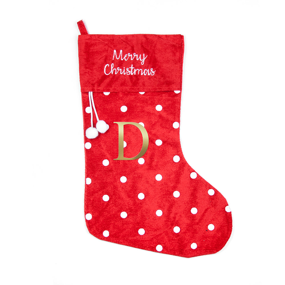 Personalised Polka Dot Christmas Stocking - Lovesakes