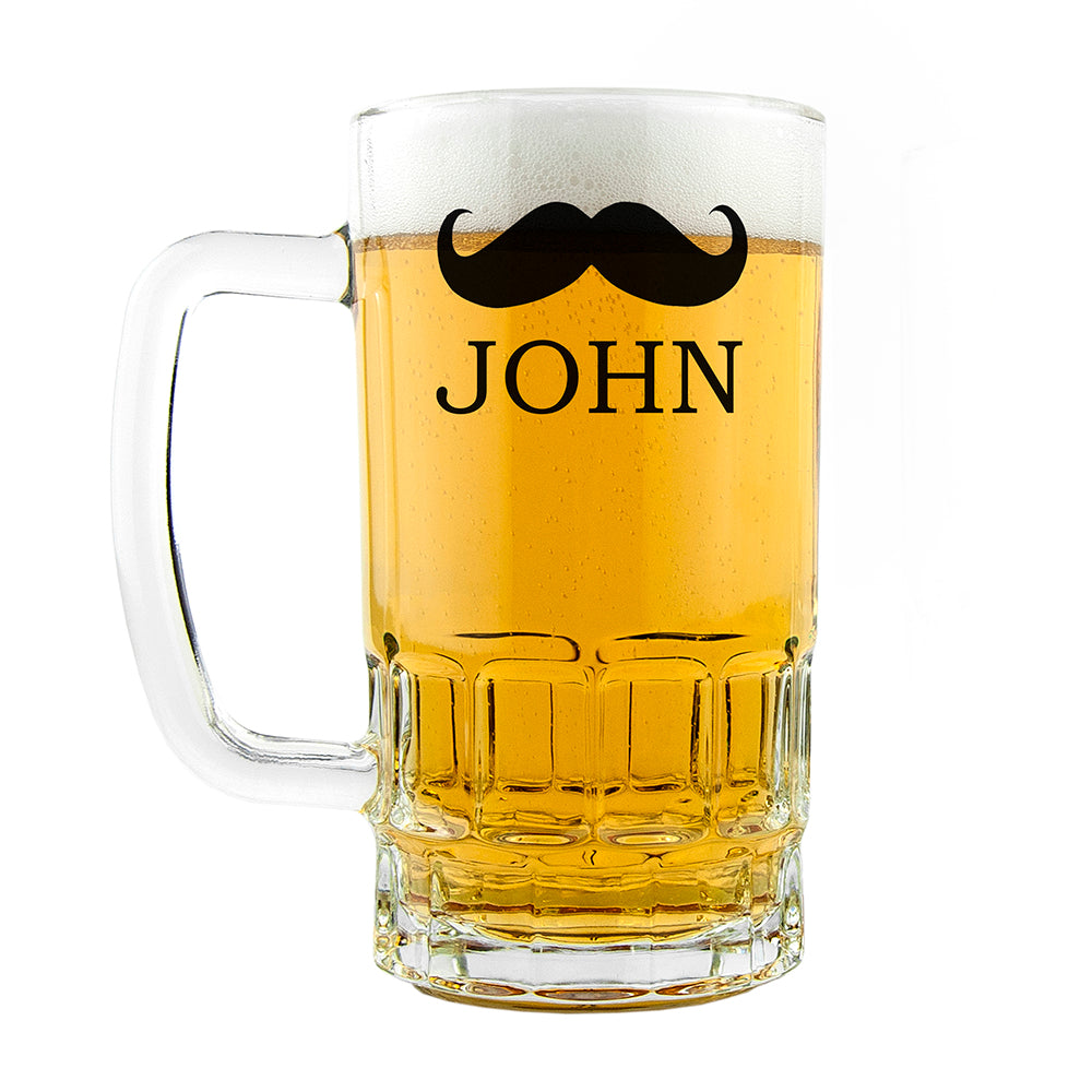 Personalized Beer Tankards - Moustache Tankard 