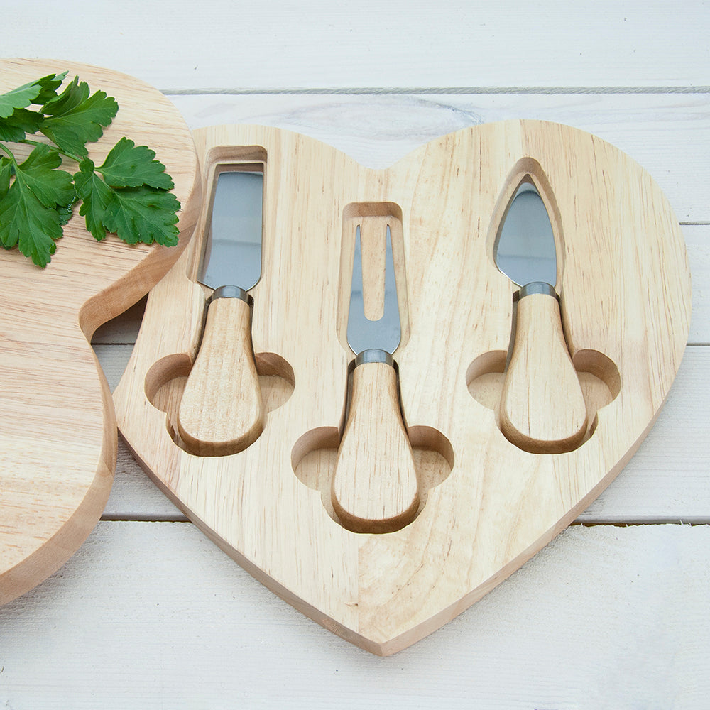 Personalized Wooden Cheese Boards - Personalized World's Best Mum Bunting Heart Cheese Board 