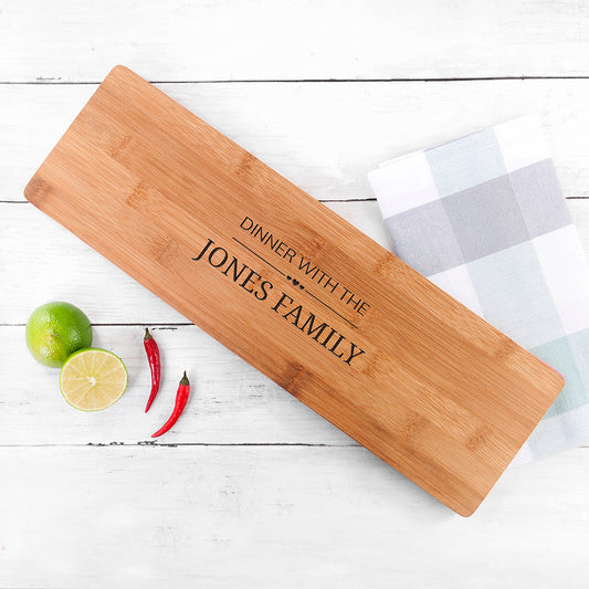Personalized Family Dinner Serving Board