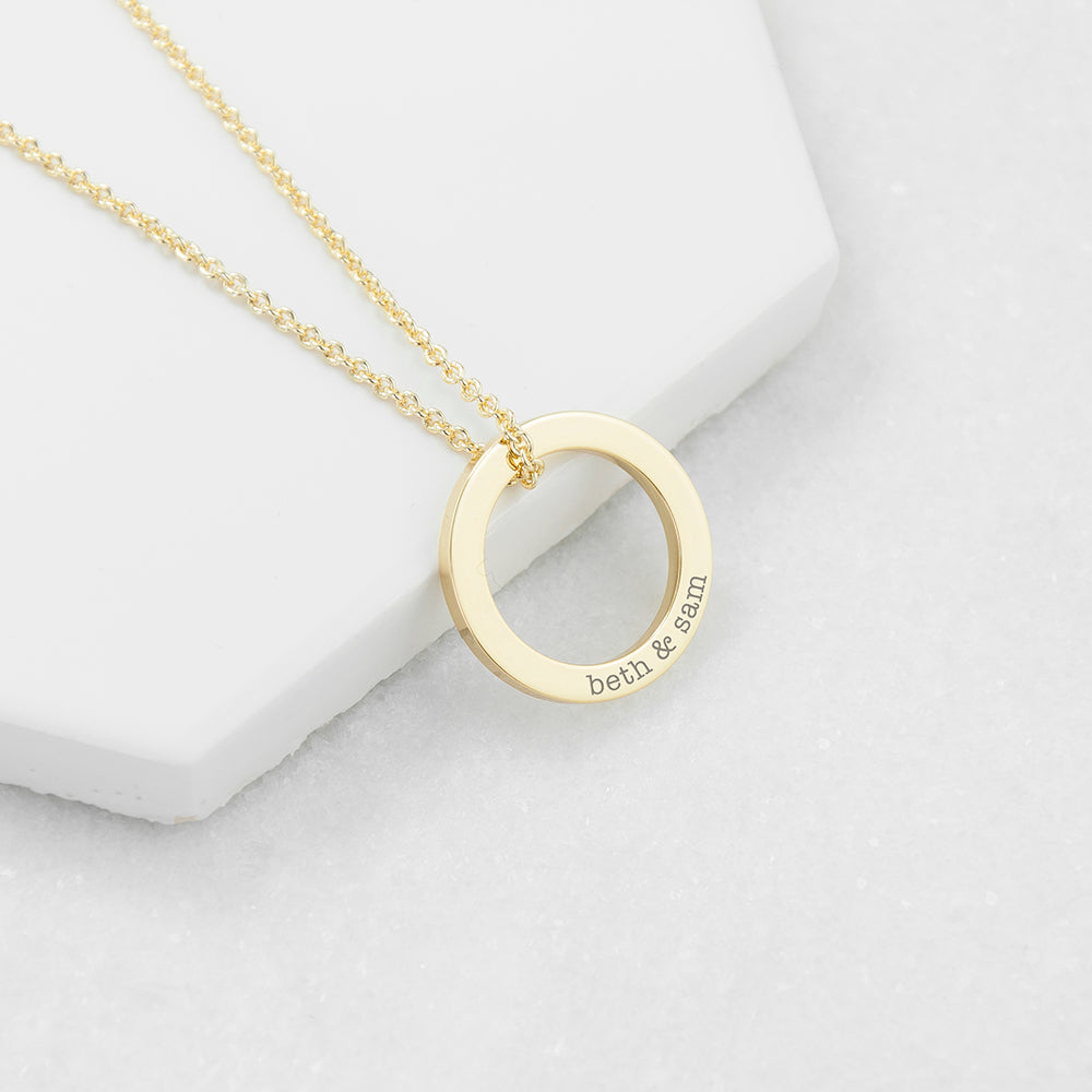 Personalized Necklaces - Personalized Family Ring Necklace 