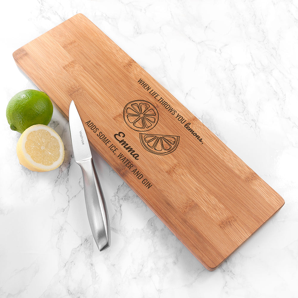 Personalized Serving Boards - Personalized Life Gives You Lemons Board 