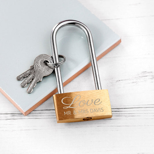 Personalized Lovers' Padlock