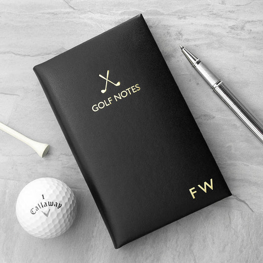 Personalized Leather Golf Note Book