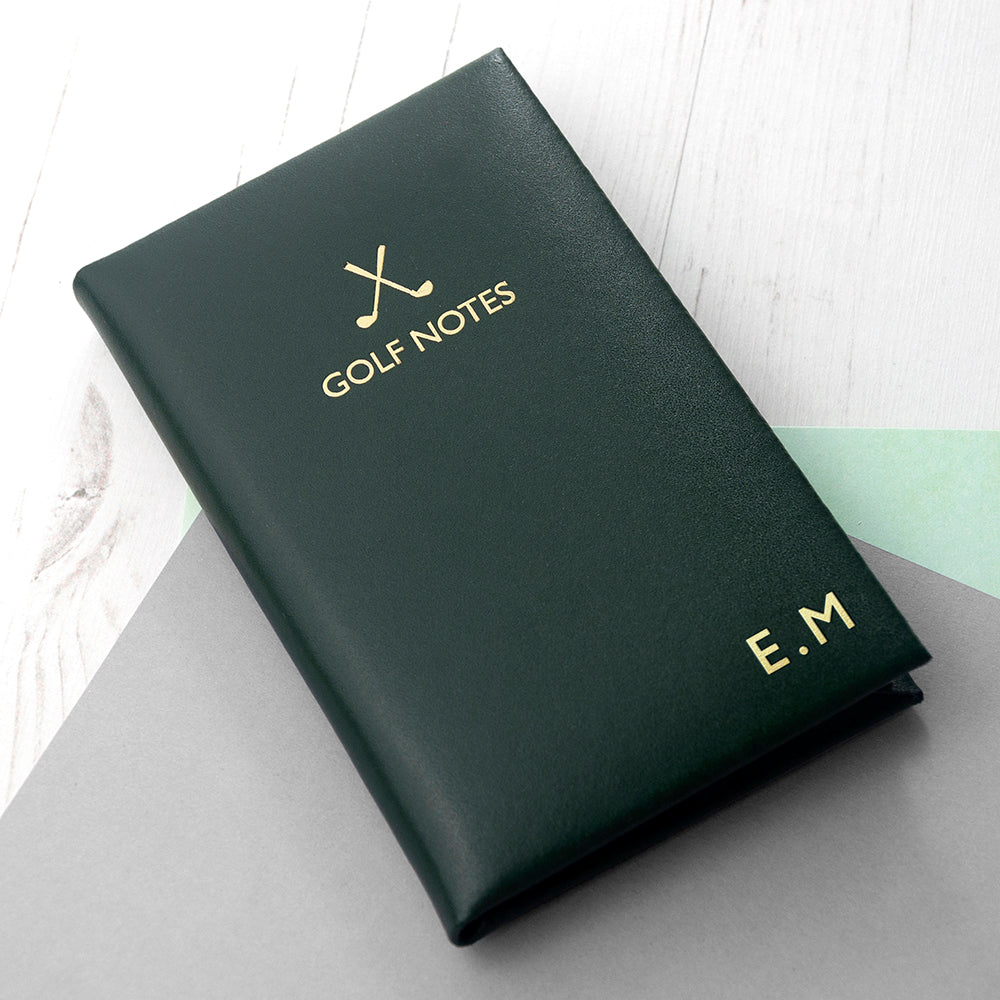 Personalized Leather Books - Personalized Leather Golf Note Book 