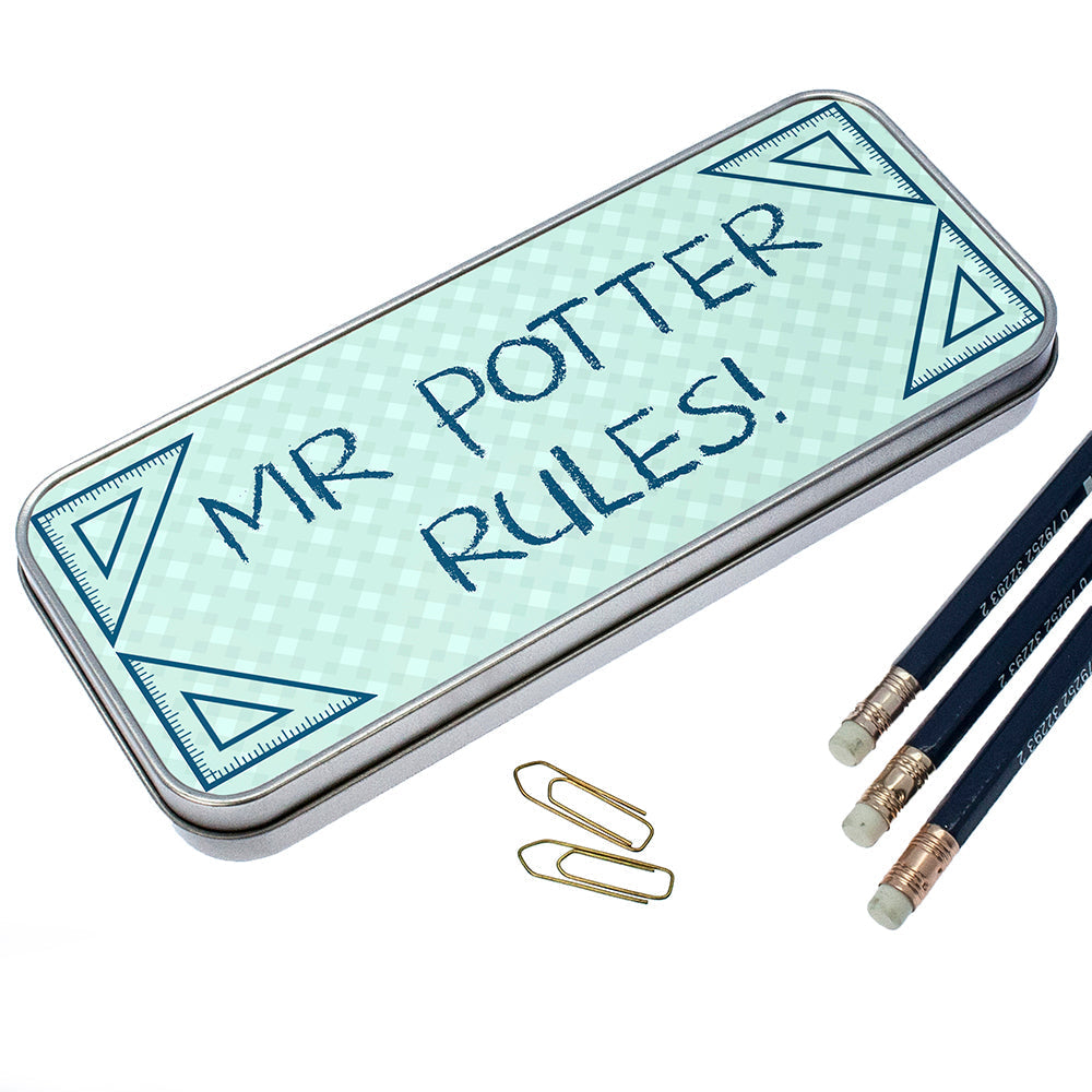 Personalized Pencil Cases - Personalized My Teacher Rules Pencil Case 