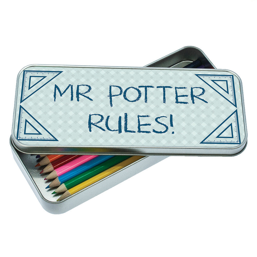 Personalized Pencil Cases - Personalized My Teacher Rules Pencil Case 