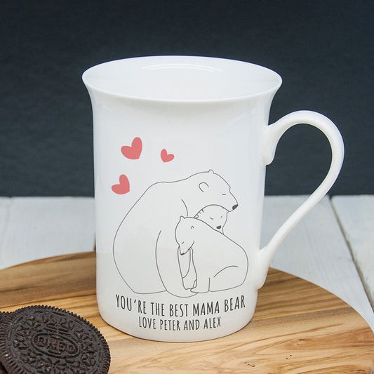 Personalized The Best Mama Bear Bone China Mug