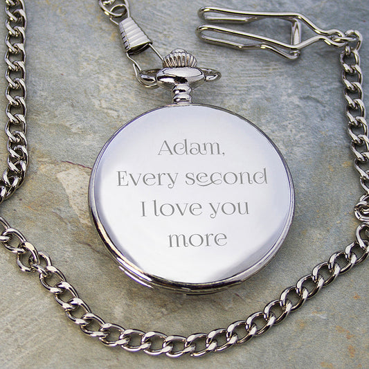 Personalized Couple's Pocket Watch