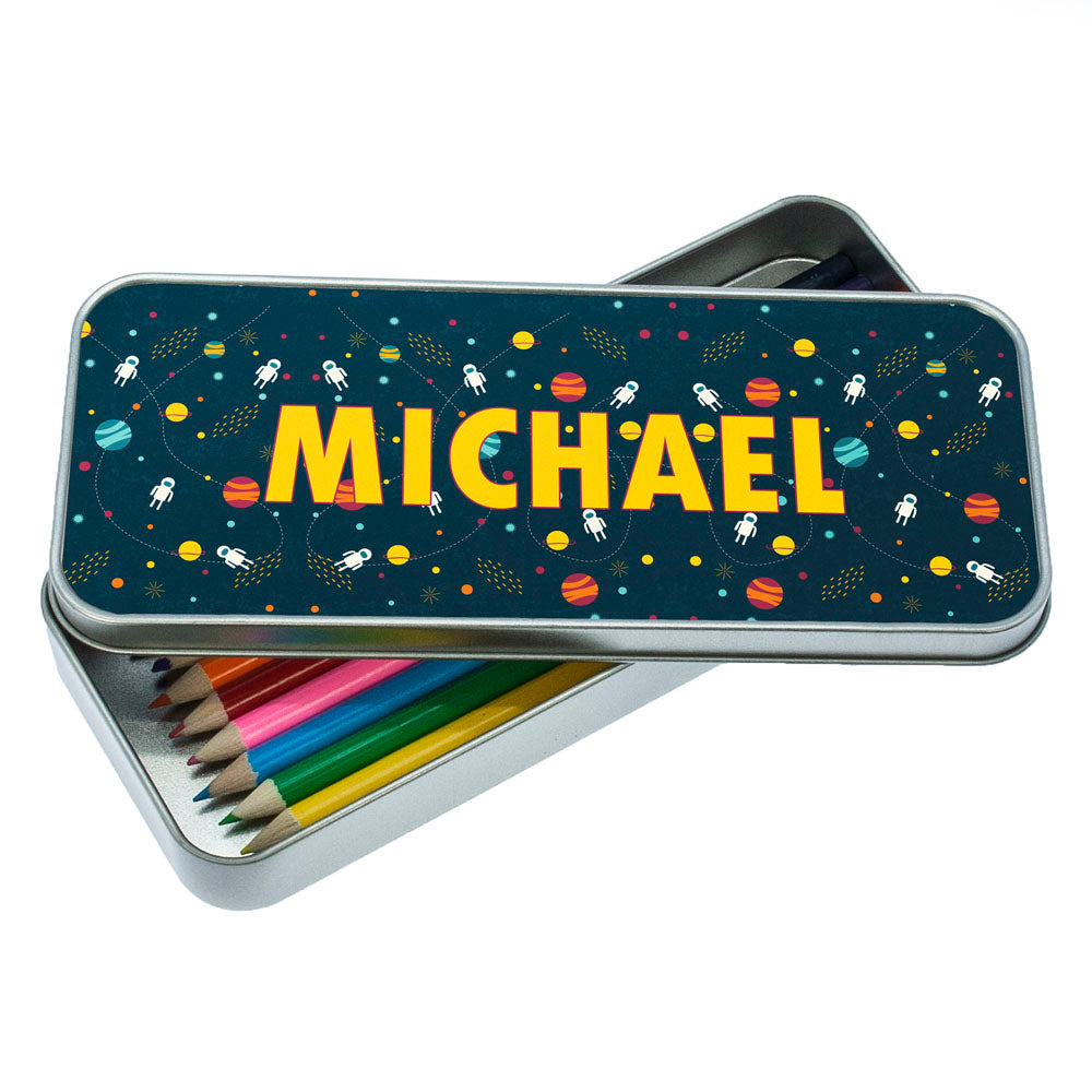 Personalized Pencil Cases - Planets and Space Themed Pencil Case 