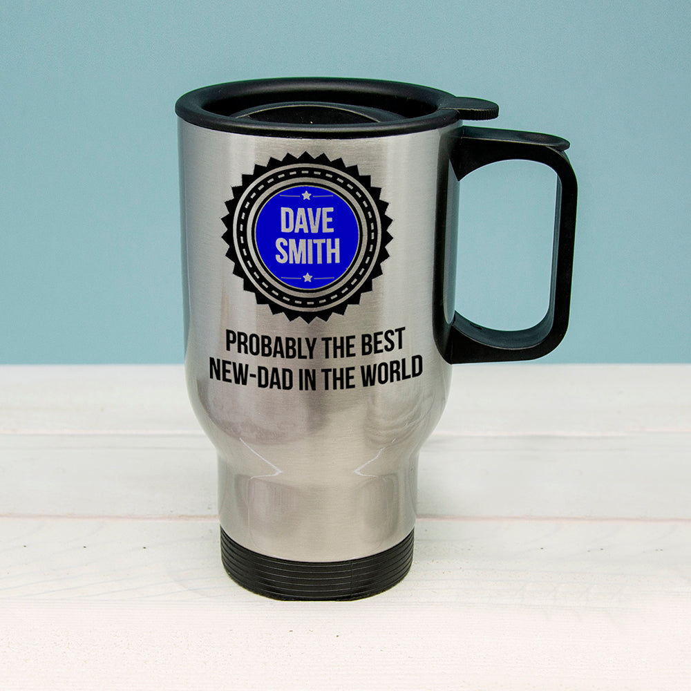 Personalized Mugs - Probably The Best New Dad In The World Travel Mug 