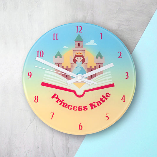 Personalized Storybook Princess Wall Clock