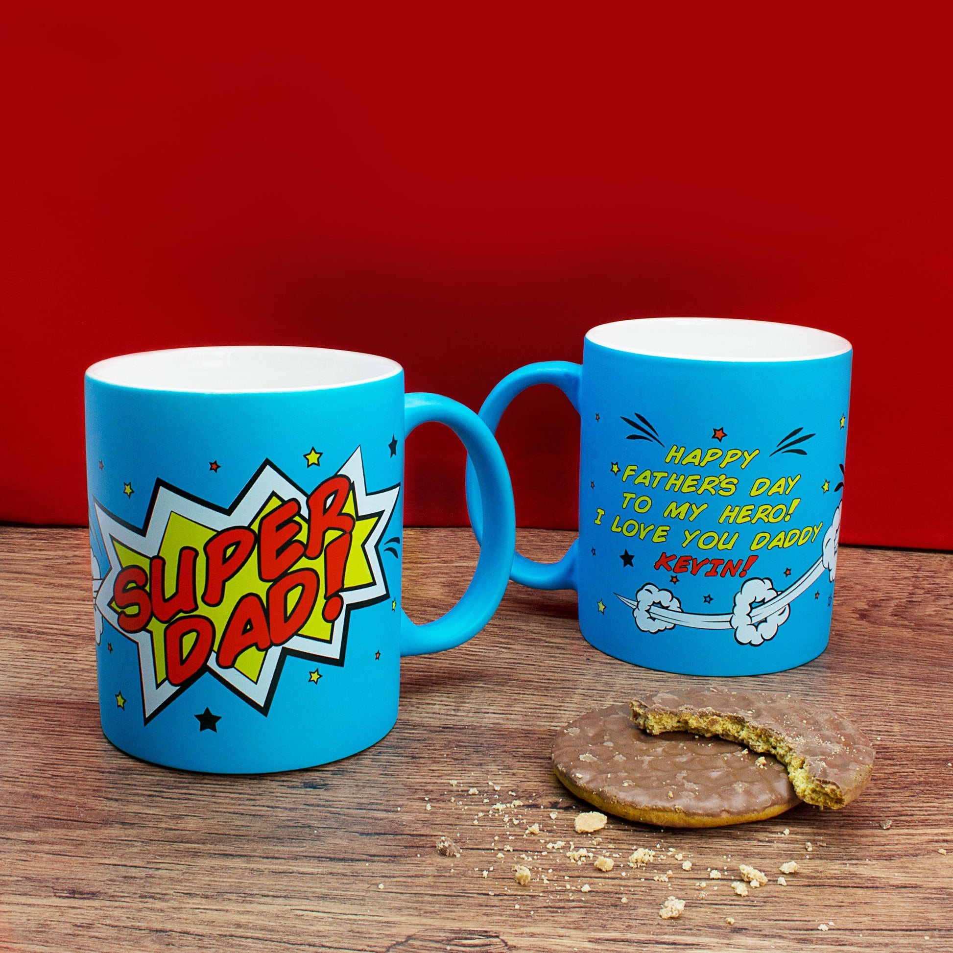 Personalized Mugs - Personalized Superdad! Matte Coloured Mug 